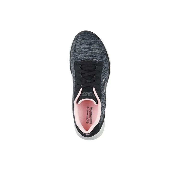 Skechers Go Walk 6 - Magic Melody Anti-Slip Wear-Resistant Low-Top Casual Shoes Women's Black Pink-3