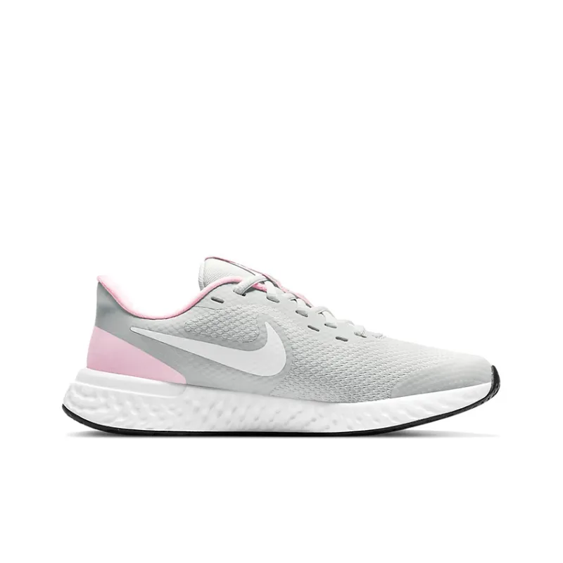 Nike REVOLUTION 5 Running Shoes Women's Low-Top Gray Pink White-1