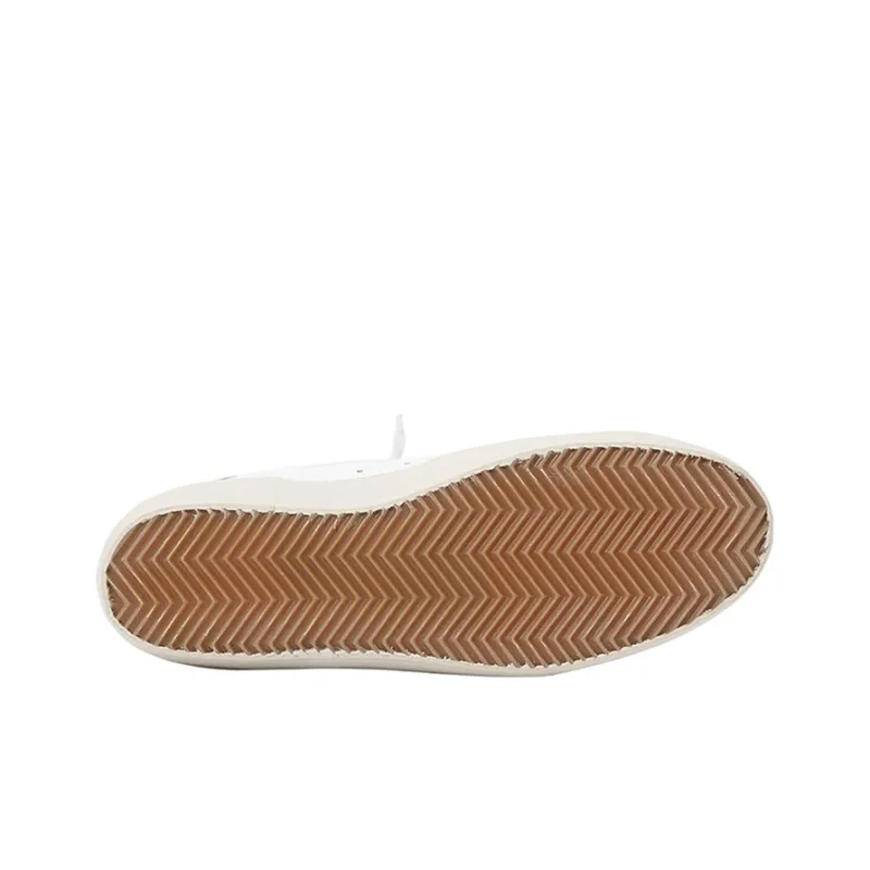 Golden Goose Super Star Stylish Skateboarding Shoes Men's White Gold-4