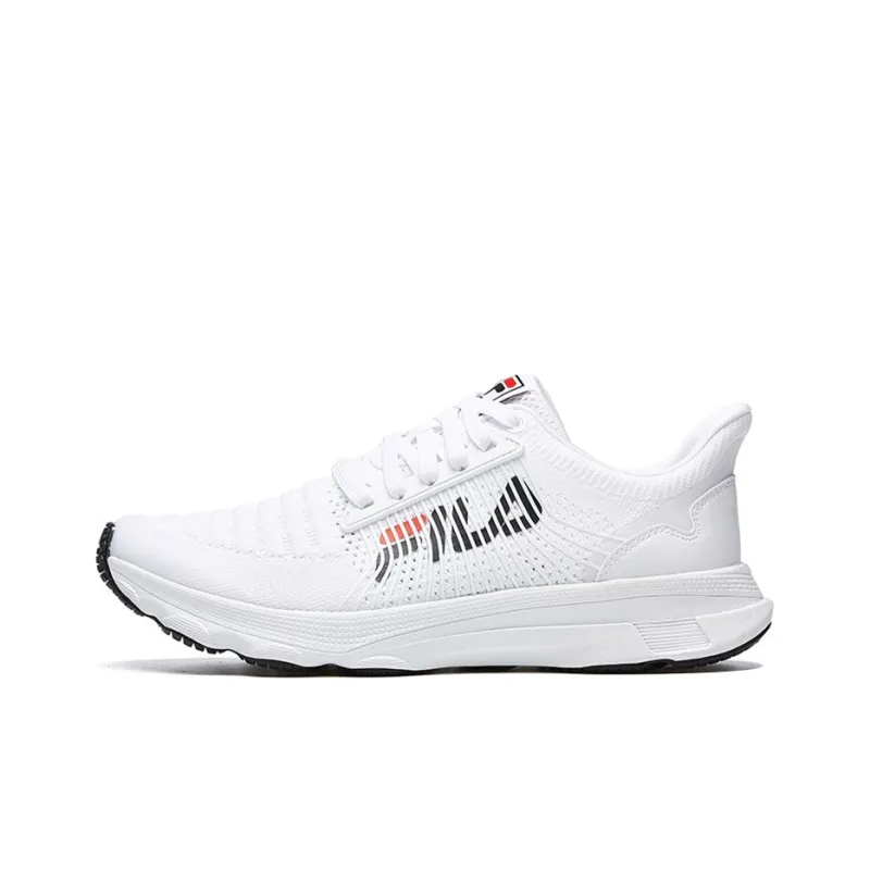 FILA Surround Cushioning Anti-Slip Wear-Resistant Breathability Low-Top Running Shoes Men's White-0