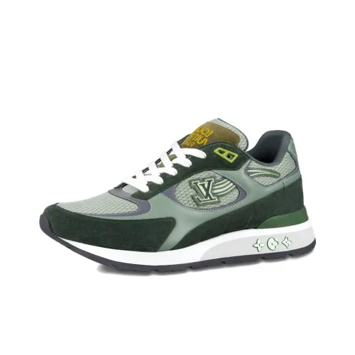 LOUIS VUITTON Run Away Casual Shoes Men Low-Top Green