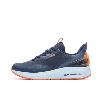 361° Fleece Lined Warm Cushioning Anti Slip And Wear Resistant Low Top Winter Padded Casual Shoes Men's Black Blue