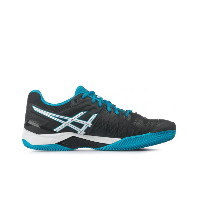 Asics Gel-Resolution 6 Tennis Shoes Men Low-Top Black/Blue-1
