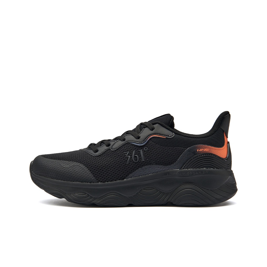 361° Casual Shoes Men Low-Top Black Orange US M 8 - Cheap