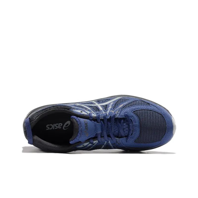 Asics Frequent Trail Lightweight Wear-resistant And Non-slip Low-Top Running Shoes Men's Blue-2