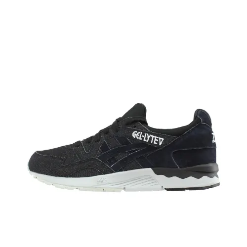 Asics Gel-Lyte 5 Lace Up Sneakers Low-Top Running Shoes Men's Black Gray Color