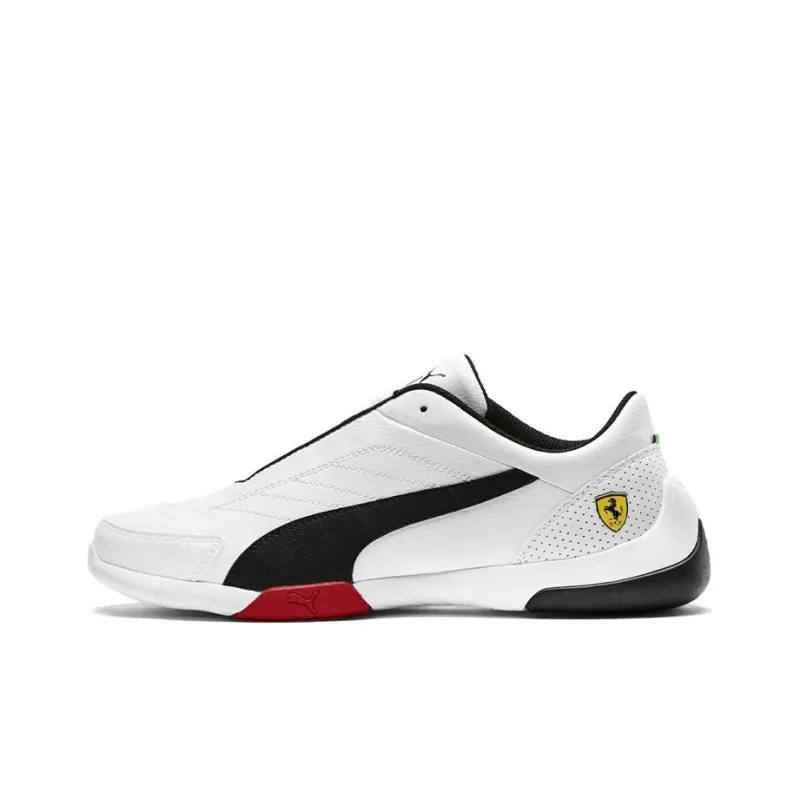 PUMA Sf Kart Cat III Low-Top Running Shoes Men's White Red Black-0