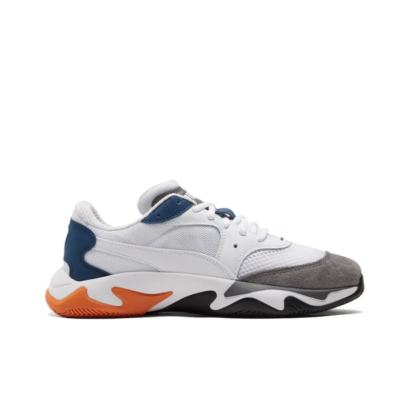 PUMA Unisex Storm Origin Sneakers White/Grey/Blue-1