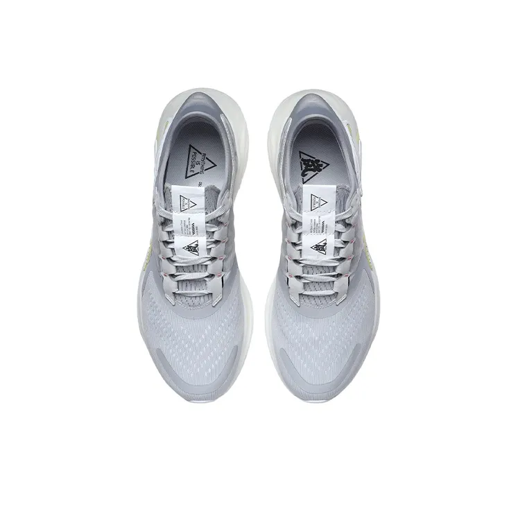 LiNing Lanying Shock Absorbers Low Top Running Shoes Unisex White Gray-3