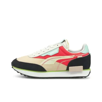 PUMA Unisex Future Rider Twofold Sd Running Shoes White/Black/Red