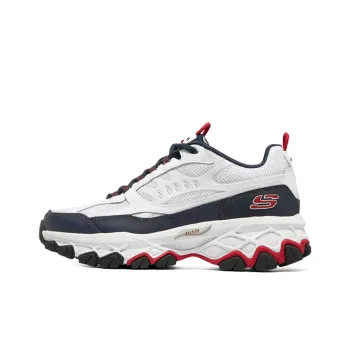 Skechers ARCH FIT AKHIDIME Cushioning Anti Slip And Wear Resistant Low Top Casual Shoes Men's White Blue