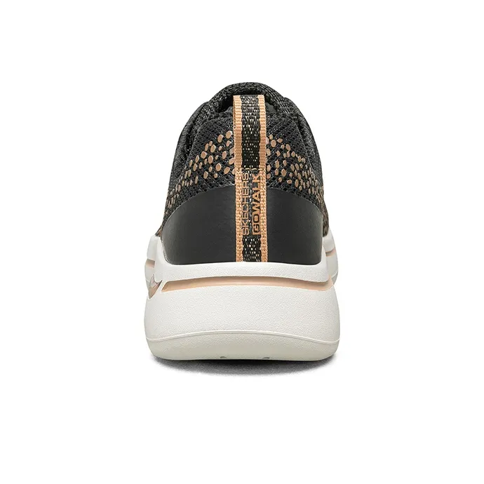 Skechers GO WALK Series Slip On Shoes Women's Low Top Black/Gold-4