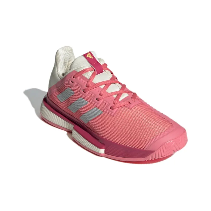 Adidas Solematch Bounce Slip Resistant Breathable Low Top Tennis Shoes-2