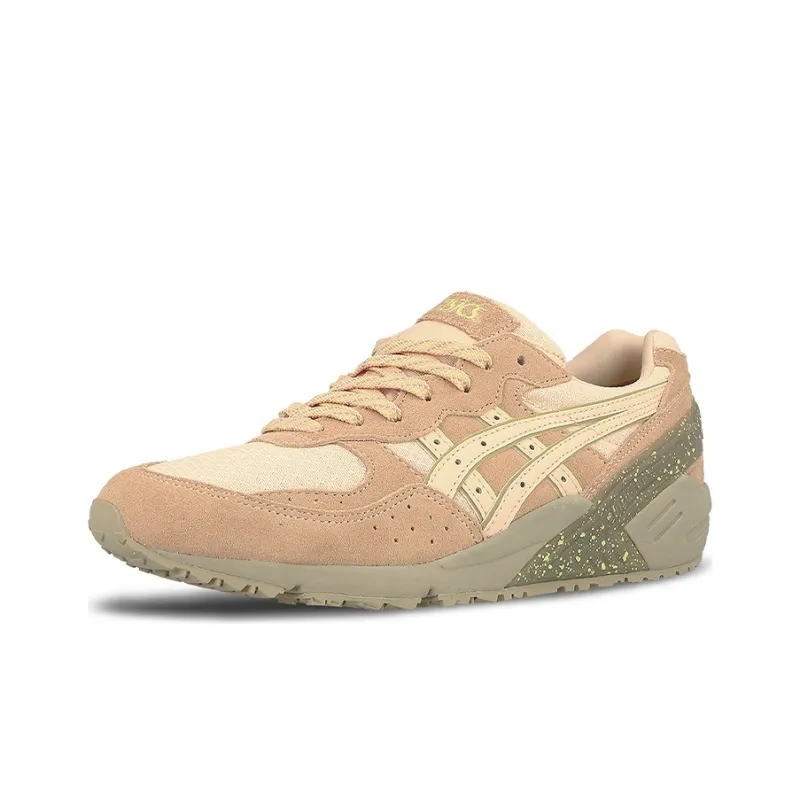 Asics Gel Sight Cushioning Abrasion Resistant Breathable Low Top Running Shoes Women's Pink Green Patchwork-2