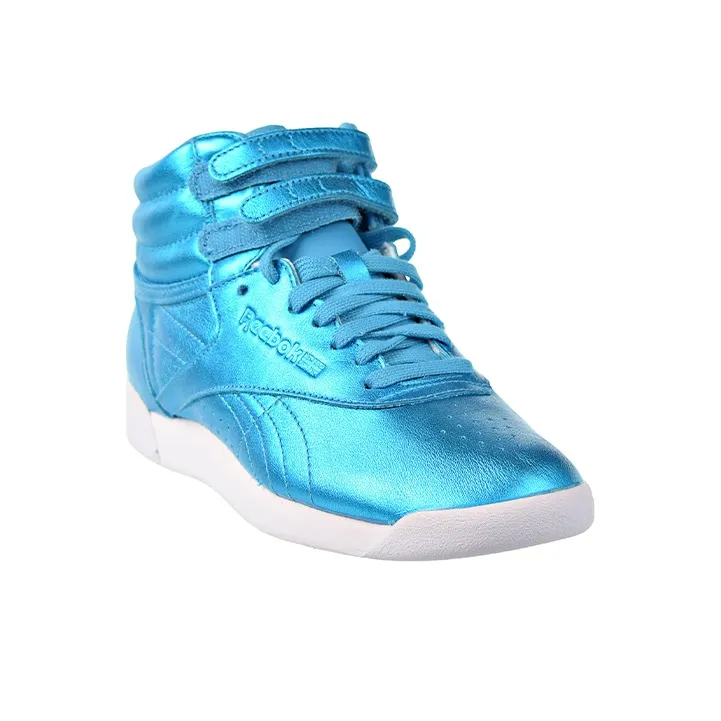 Reebok Women's Freestyle Hi Metallic 'Feather Blue' Women's-2