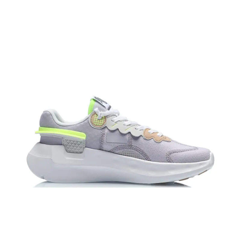 LiNing Getaway Cushioning Anti-Slip And Wear-Resistant Low-Top Running Shoes Women's Light Wisteria Purple-1