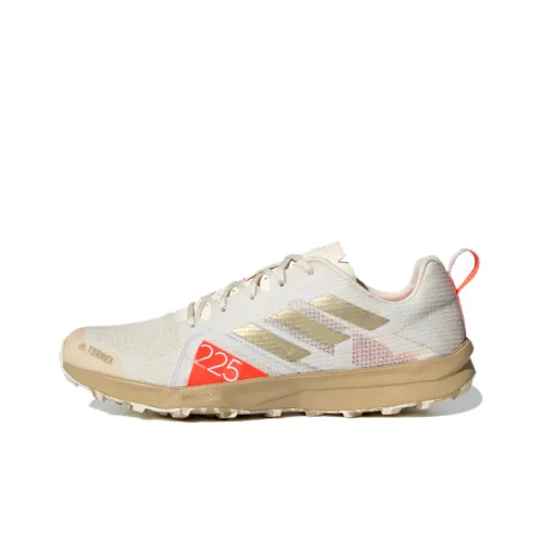 Adidas Terrex Speed Running Shoes Men Low-Top Beige/Gold