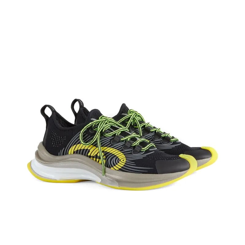 GUCCI Run Sneaker 'Black Yellow'-1