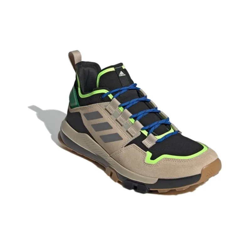 Adidas Adidas Outdoor Terrex Hikster Breathable Low-Top Trekking Shoes Men's Brown Black Green-2