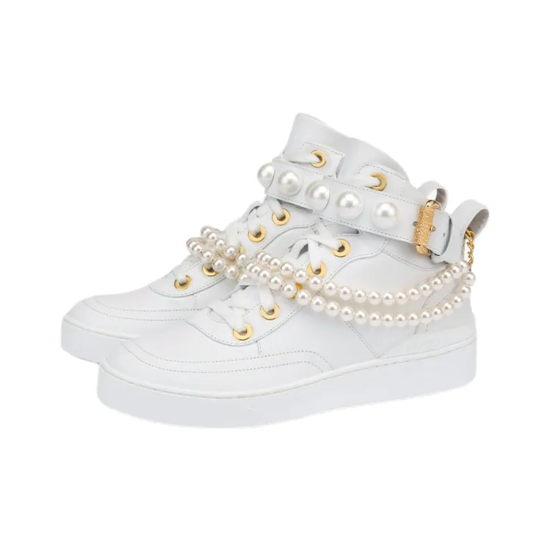 MOSCHINO High Top Skateboard Shoes Women's-2