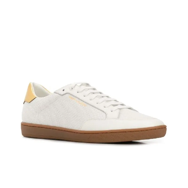 SAINT LAURENT Yves Low-Top Stylish Skateboarding Shoes Men's White Vintage Version-2
