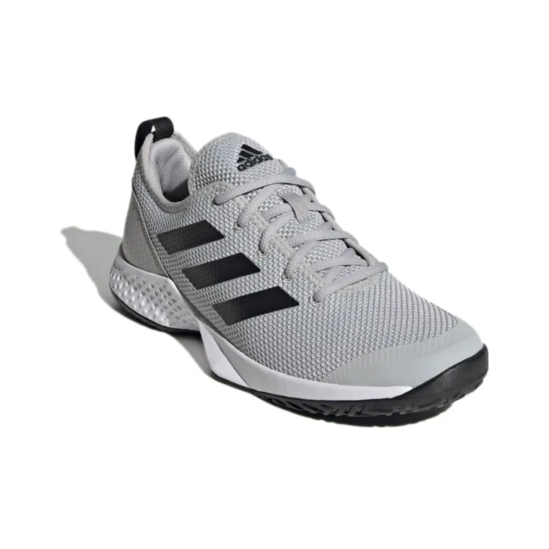 Adidas Multi-Court Tennis Low-Top Tennis Shoes Men's Gray Black-2