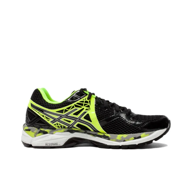 Asics GT-2000 3 Anti-Slip Wear-Resistant Low-Top Running Shoes Men's Black Neon Yellow-1
