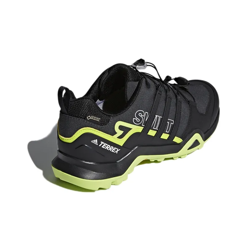 Adidas Terrex Swift Running Shoes Men Low Top Black/Green-3