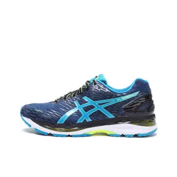 Asics GEL Nimbus 18 Running Shoes Men Low Top Purple Blue/Blue