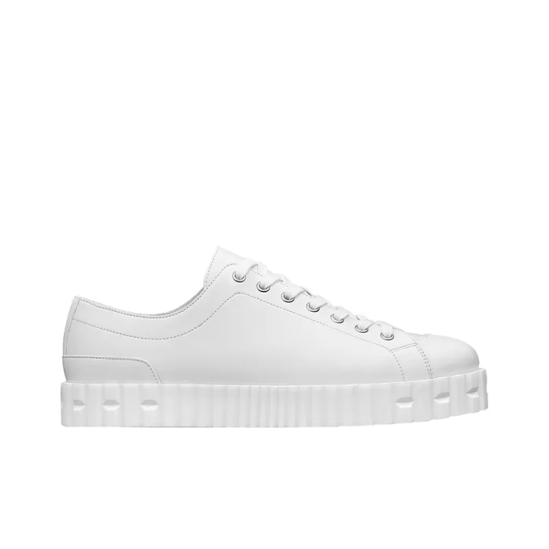HERMES Cross Low Top Stylish Skateboarding Shoes Men's White-1