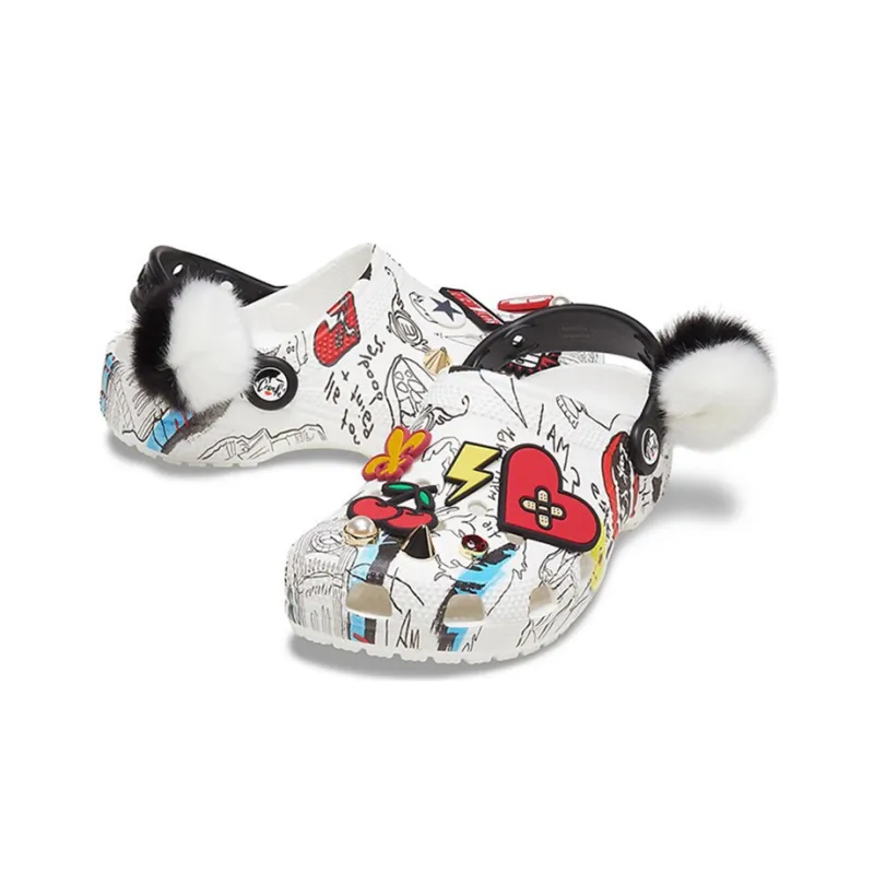 Crocs Disney X Crocs Pattern Unisex White Sandals-3