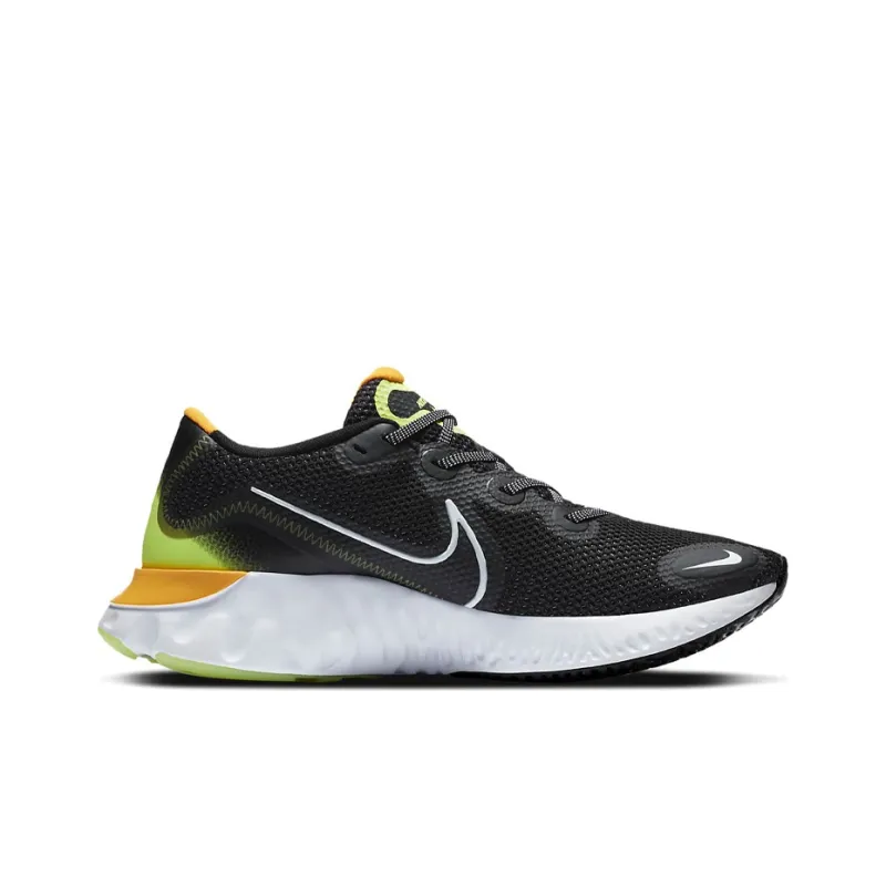 Nike Renew Run Cushioning Anti-Slip Wear-Resistant Breathability Low-Top Running Shoes Men's Black Yellow-1