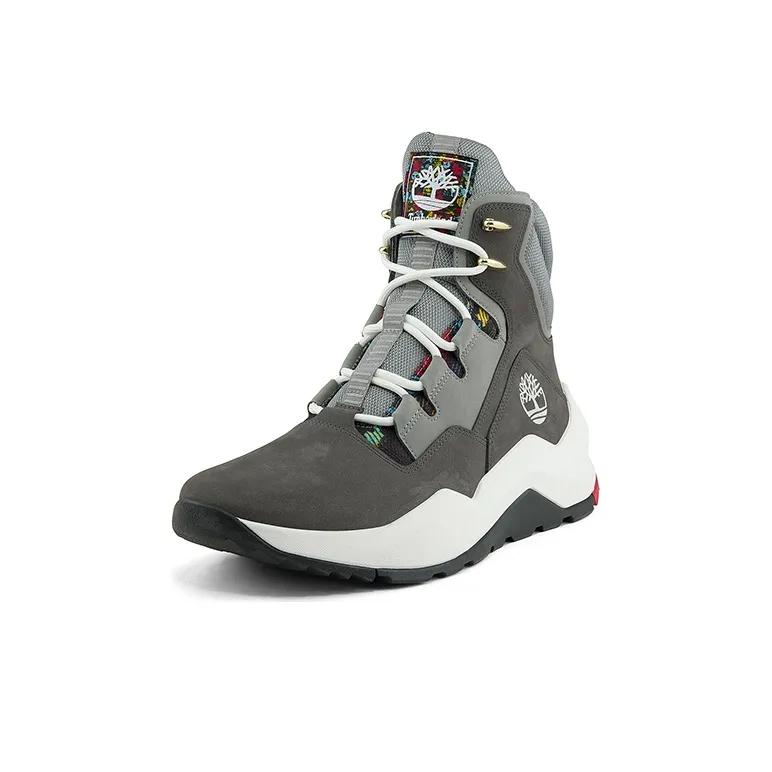 Timberland Madbury Side Zip Wide Fit Sneaker Boots 'Grey Nubuck'-2