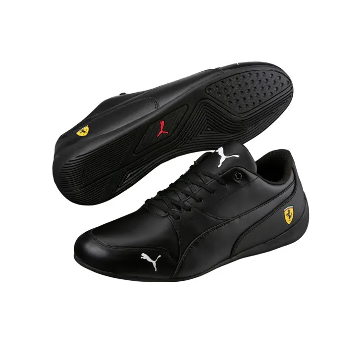 PUMA Ferrari Drift Cat 7 Anti-Slip Wear-Resistant Low-Top Running Shoes Men's Black-2