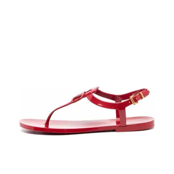 Valentino VLogo Signature Flat Sandal Women's Red
