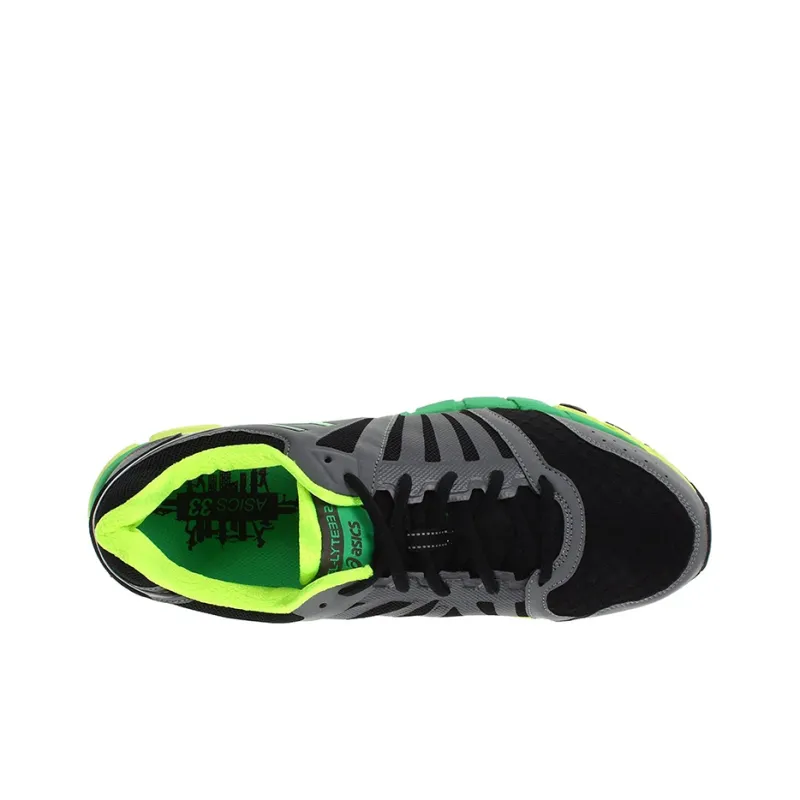 Asics Gel-Lyte 33 2 Wear-resistant And Lightweight Low-Top Running Shoes Men's Black Green-3