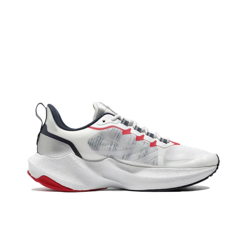 BTS x FILA Cushioning, Slip Resistant, Abrasion Resistant Coverage Mid Top Casual Running Shoes Unisex White Silver Red-1