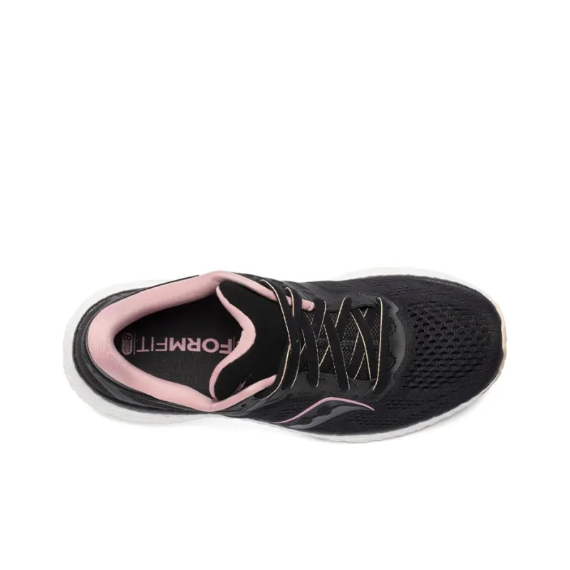 saucony Hurricane 23 Black Rosewater Women's Wide-3