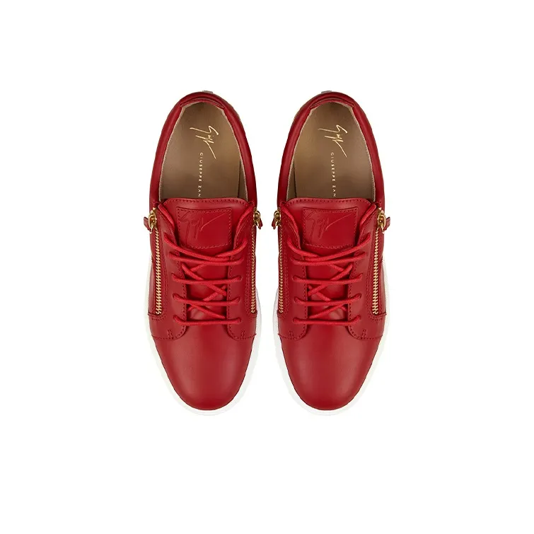 Giuseppe Zanotti/GZ Frankie Low Top Skateboard Shoes Men's Red-2