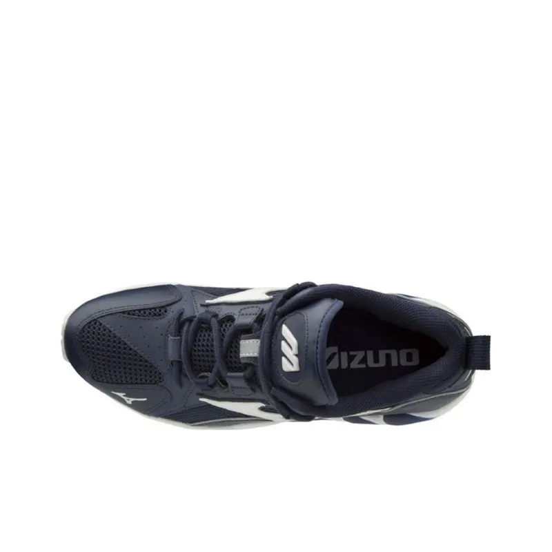 Mizuno Wave Rider 1 Anti-Slip And Wear-Resistant Breathable Low-Top Running Shoes Men's White Black Blue-1