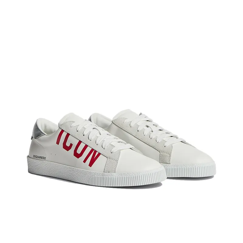 DSQUARED 2 Icon Cassetta Low Top Skateboard Shoes Women's White-2