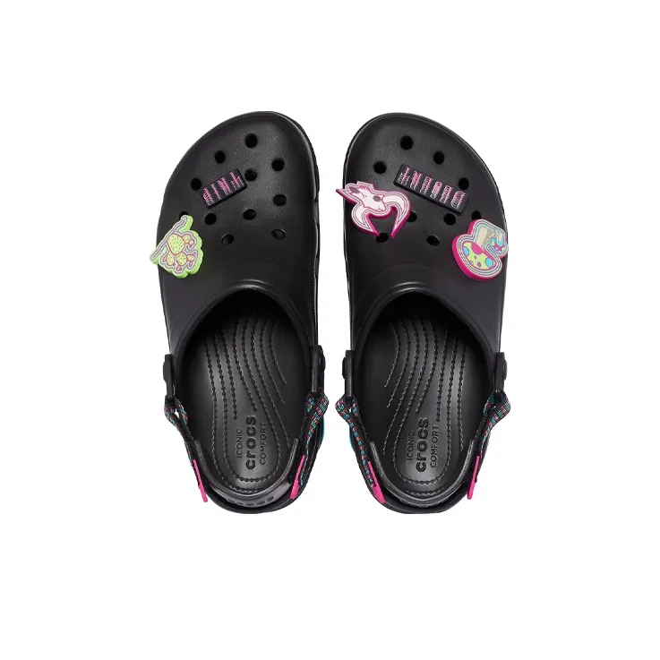 Crocs Classic All Terrain Clog Minimalistic Casual Unisex Black Sandals-4