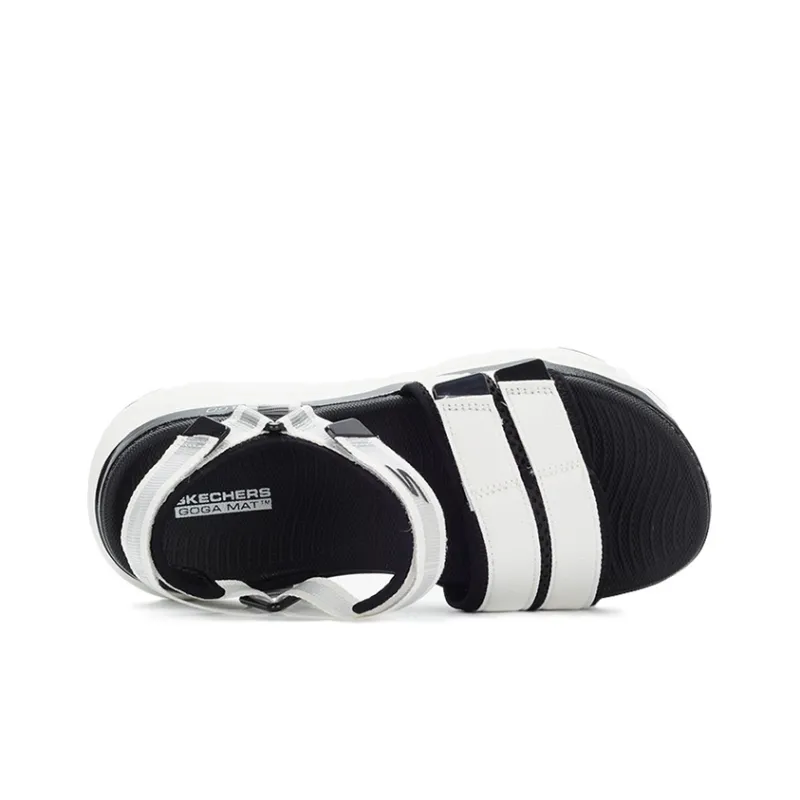 Skechers Max Cushioning Beach Sandals Women's White Black-2