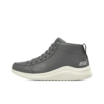 Skechers Ultra Flex 2.0 Cushioning Anti-Slip Wear-Resistant Impact-Resistant High-Top Casual Shoes Men's Charcoal Gray