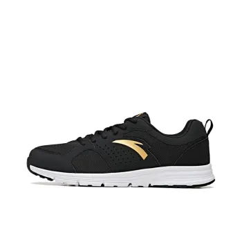 ANTA Running Shoes Men Low Top Black/Gold Belongs To Gold/White