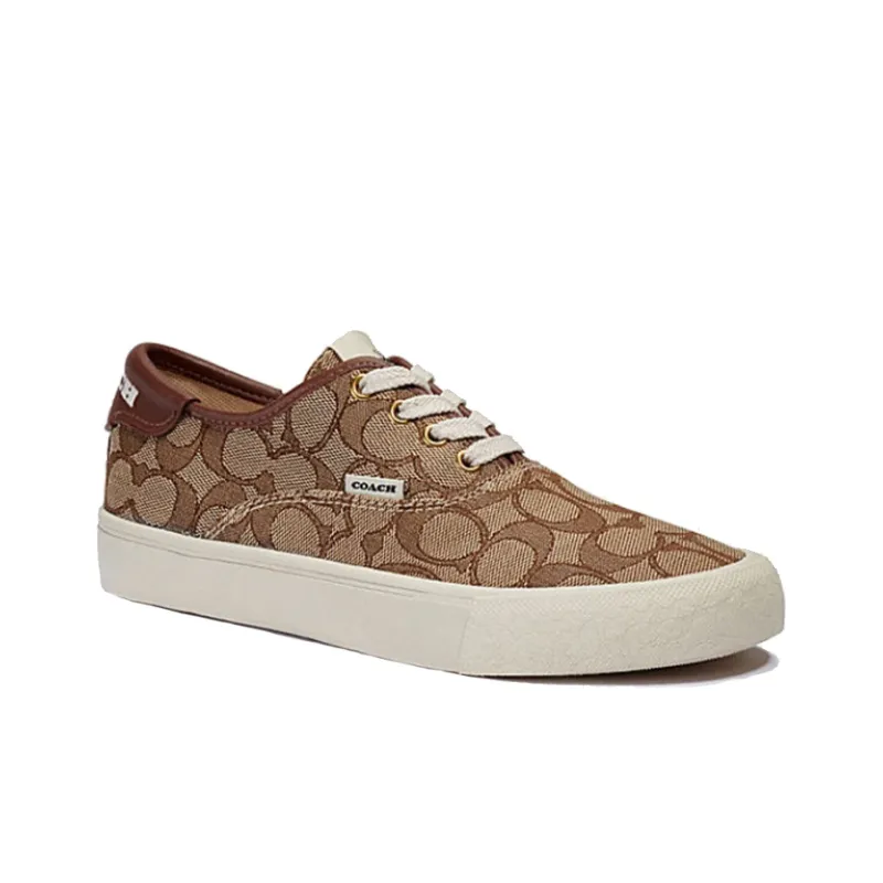 COACH CitySole Low Top Skateboard Shoes Women's Khaki-2