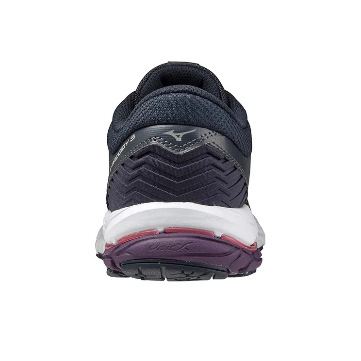 Mizuno Pro Wave Breathable Cushioning Slip-Resistant Low-Top Running Shoes Women's Black Red-3