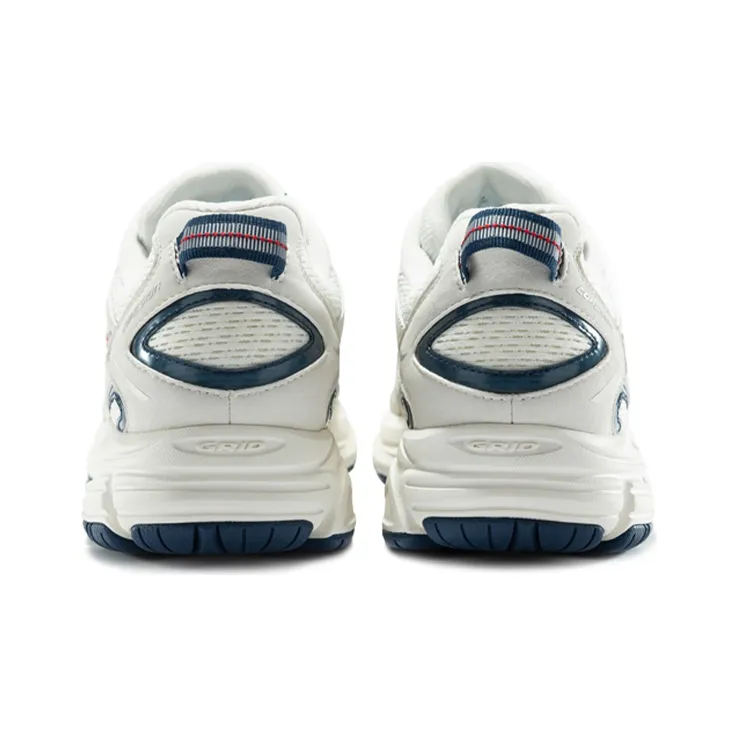 Saucony Cohesion 9 Anti-Slip And Wear-Resistant Breathable Low-Top Casual Running Shoes Men's Beige White Blue-3