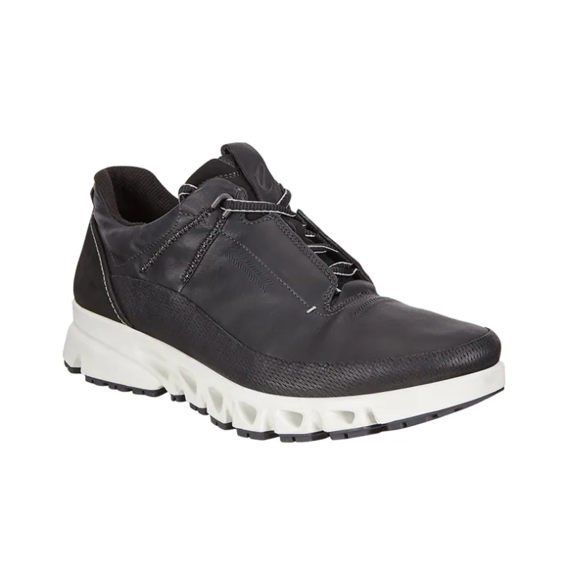 Ecco Multi Vent Cushioning, Slip Resistant, And Abrasion Resistant Low Top Casual Shoes Men's Black-3