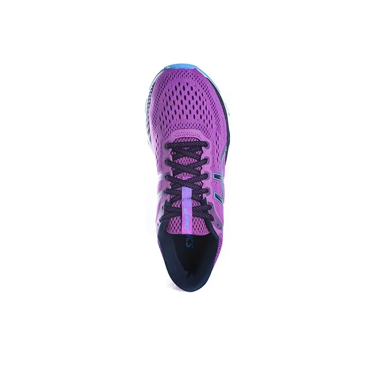 Asics Durable Breathable Low-Top Running Shoes Women's Purple Black-2
